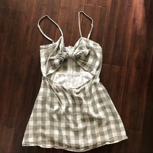 Princess Polly Green Gingham Dress